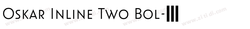 Oskar Inline Two Bol字体转换